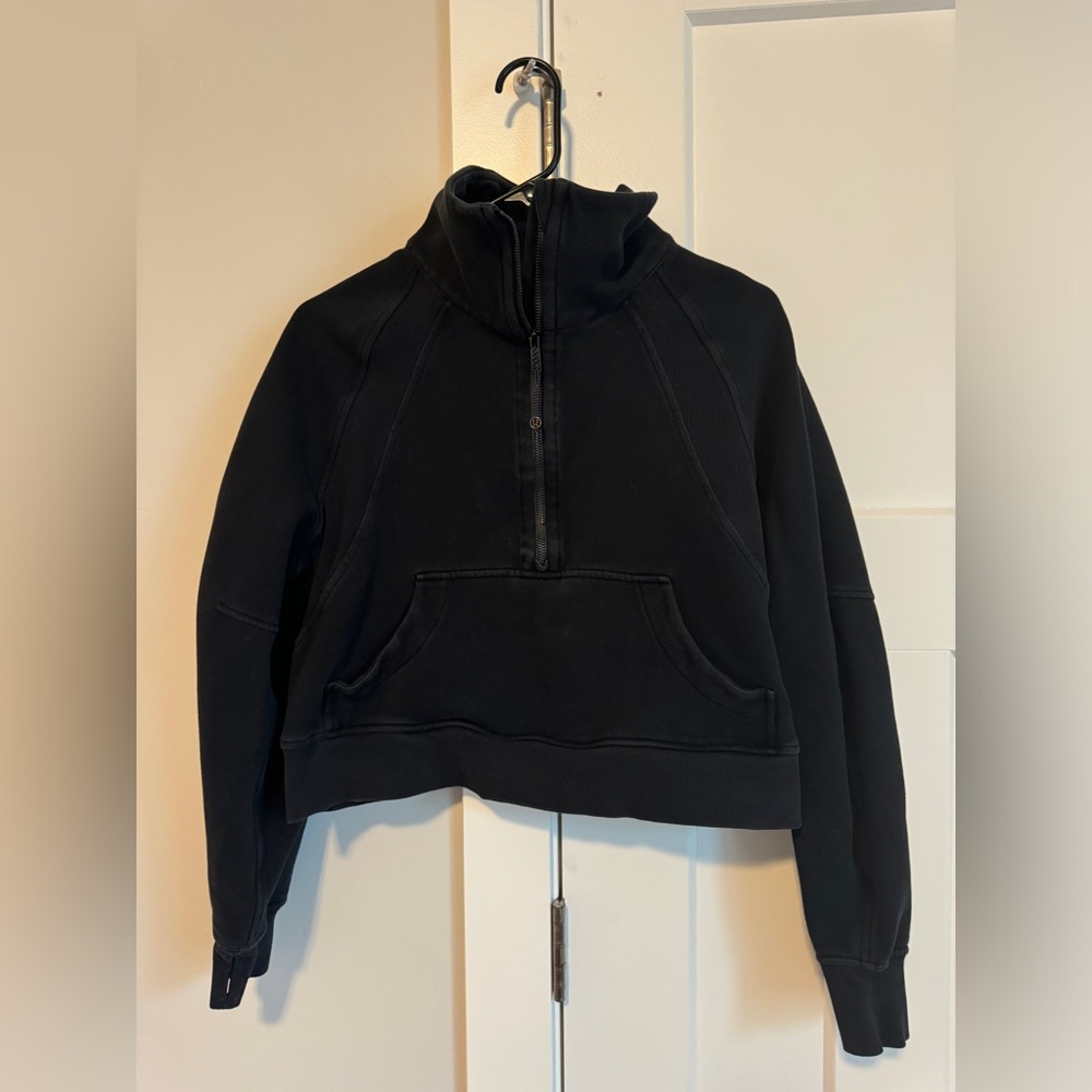 Lulu Lemon Black Scuba Hoodie